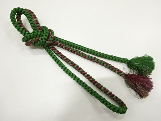 JAPANESE KIMONO / HAND-TIED OBIJIME